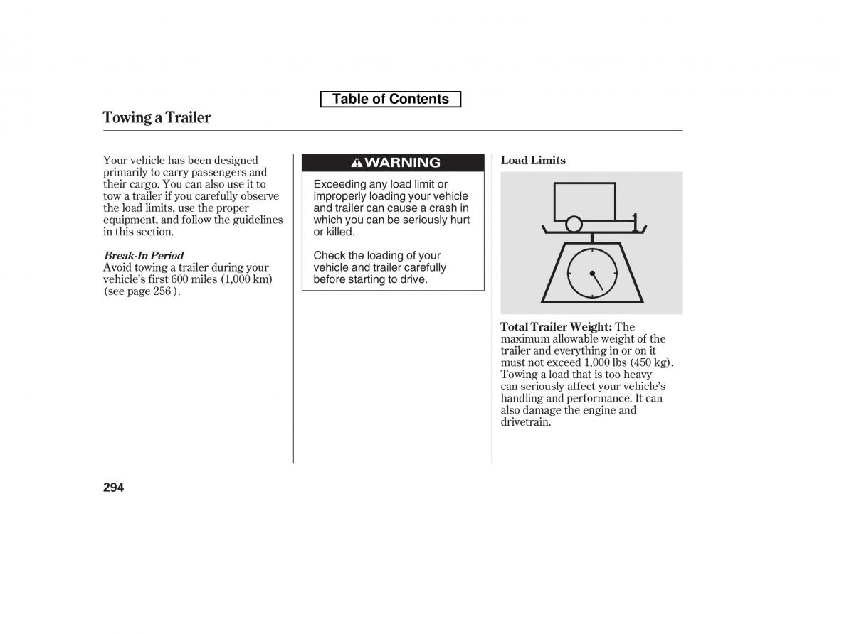 Honda Accord VIII 8 owners manual / page 309