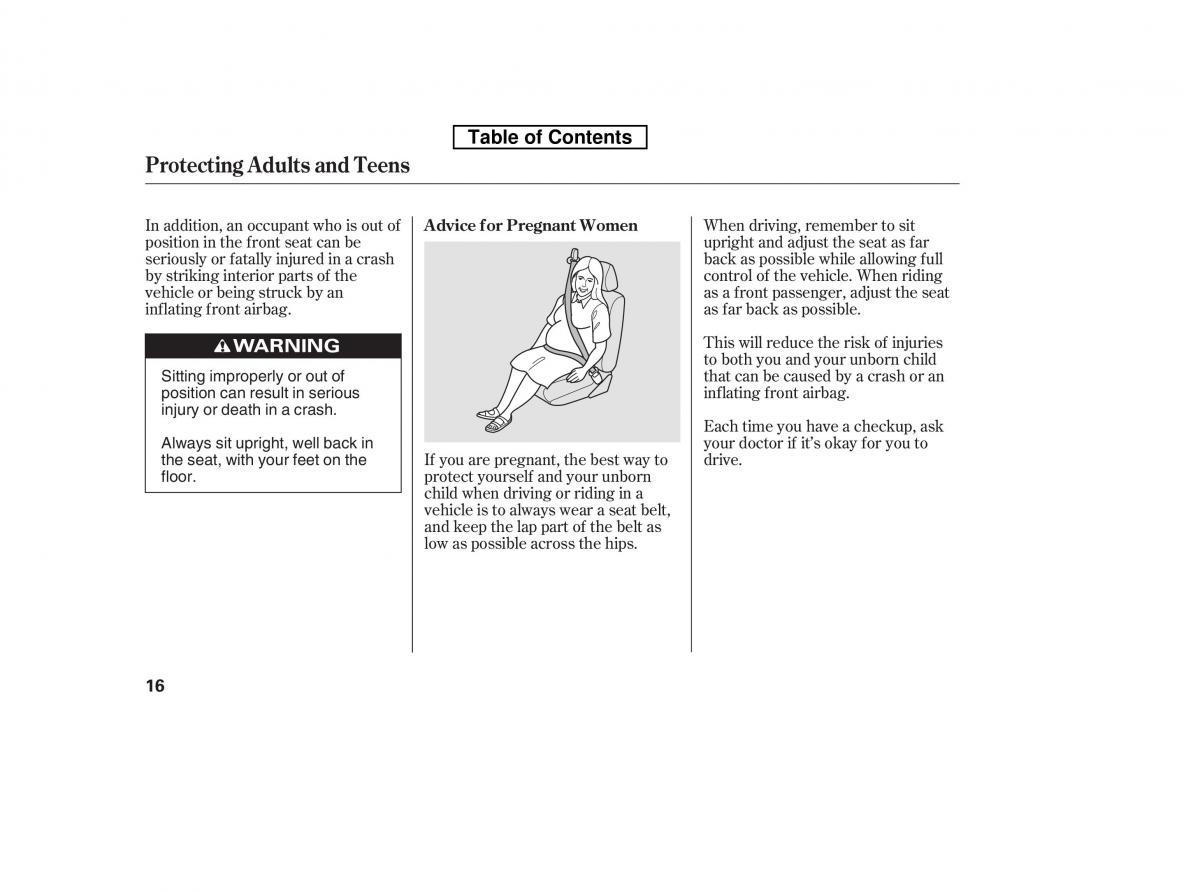 Honda Accord VIII 8 owners manual / page 31