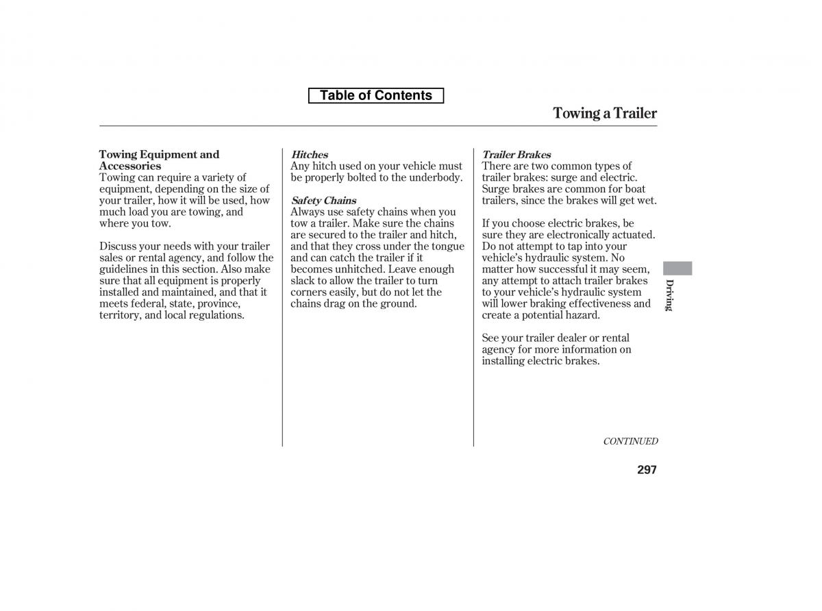 Honda Accord VIII 8 owners manual / page 312