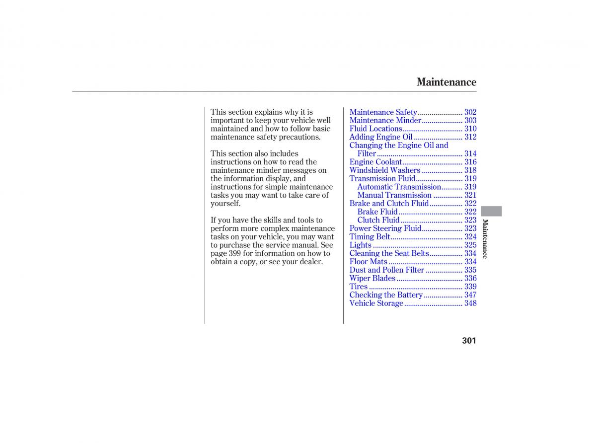 Honda Accord VIII 8 owners manual / page 316