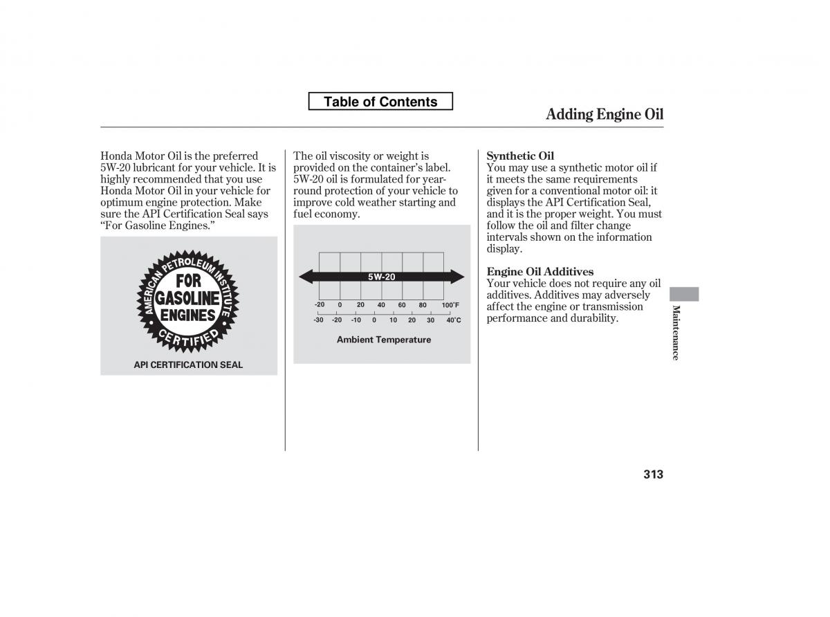 Honda Accord VIII 8 owners manual / page 328