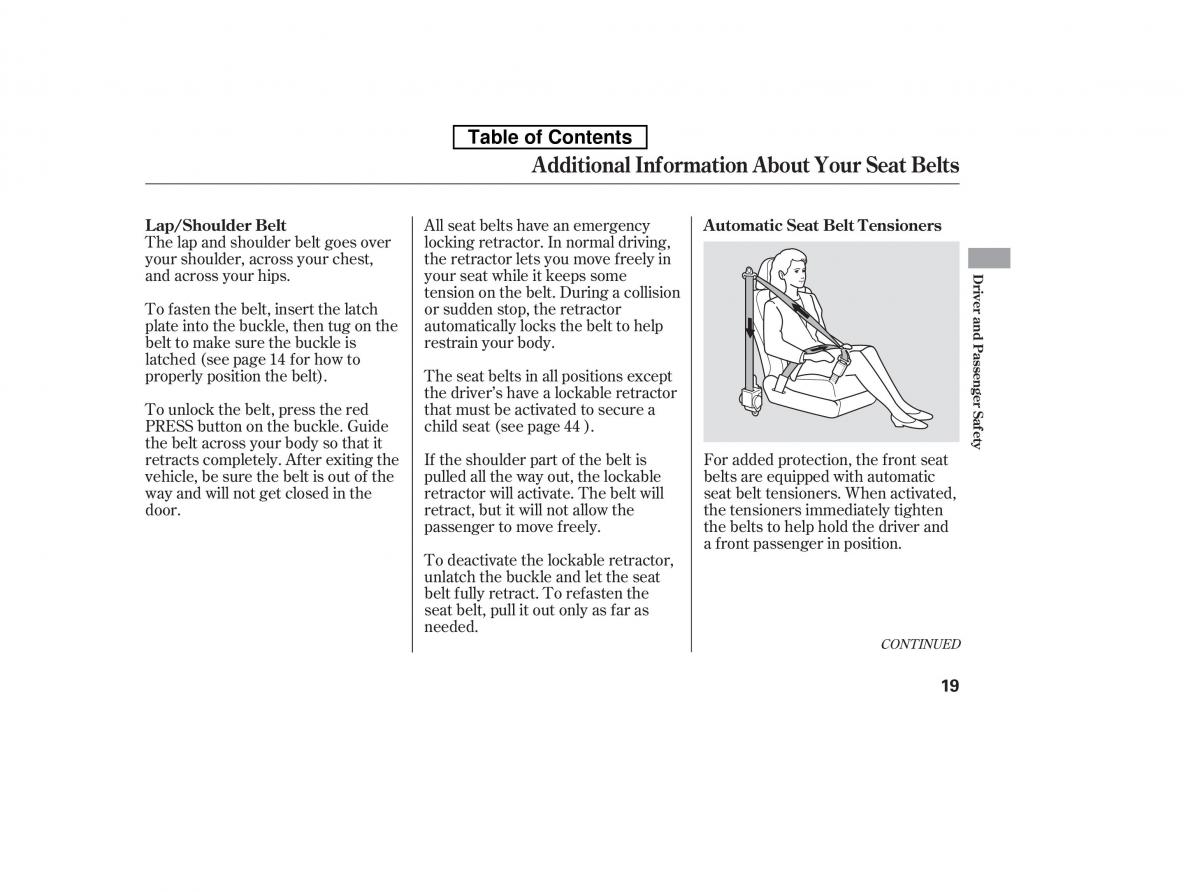 Honda Accord VIII 8 owners manual / page 34