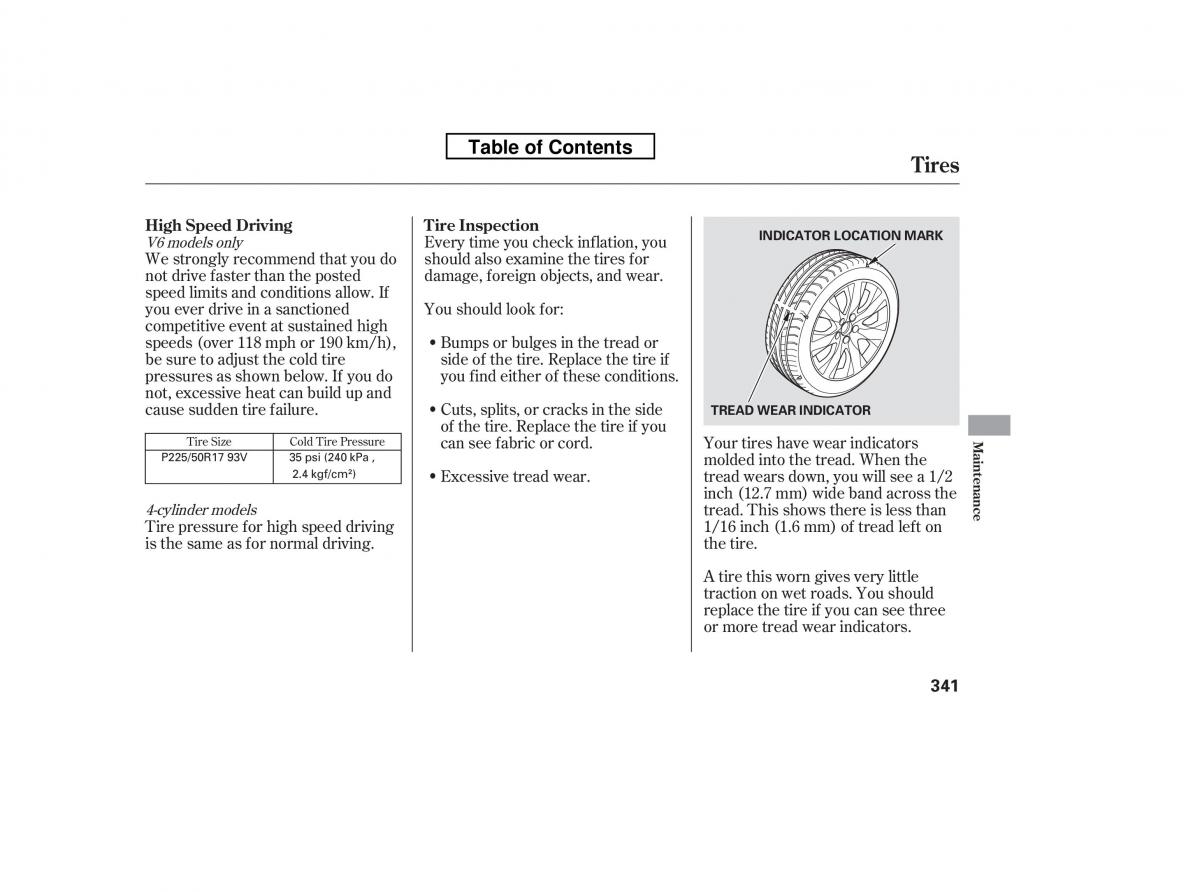 Honda Accord VIII 8 owners manual / page 356