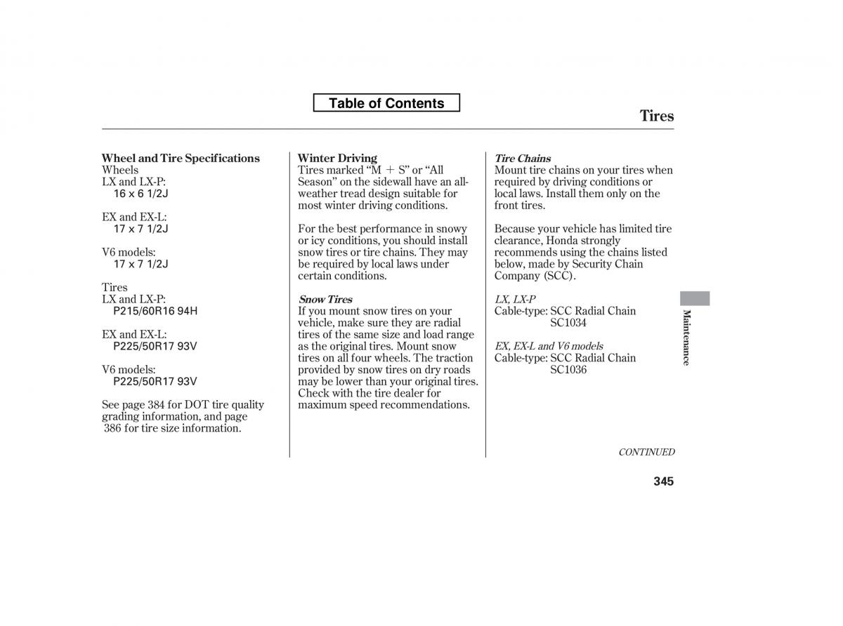 Honda Accord VIII 8 owners manual / page 360