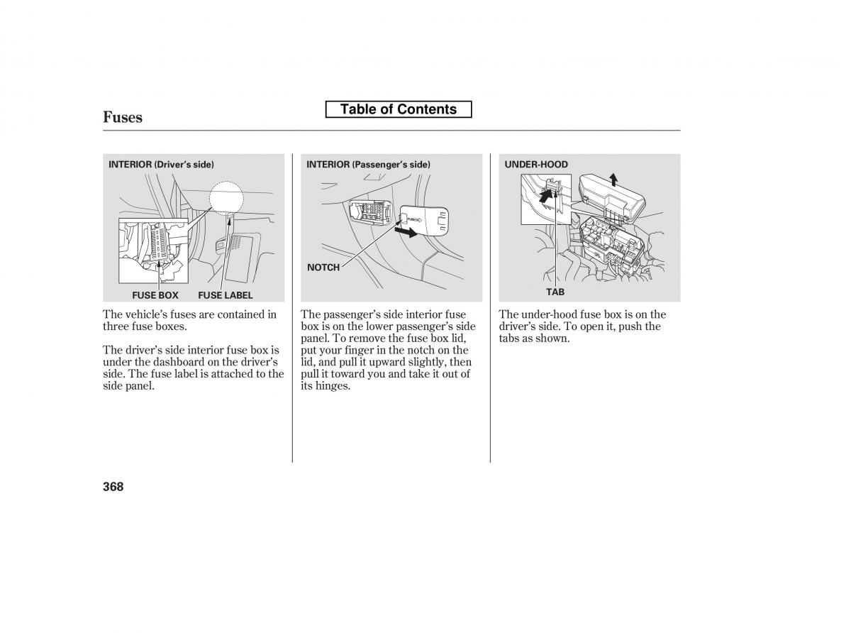 Honda Accord VIII 8 owners manual / page 383