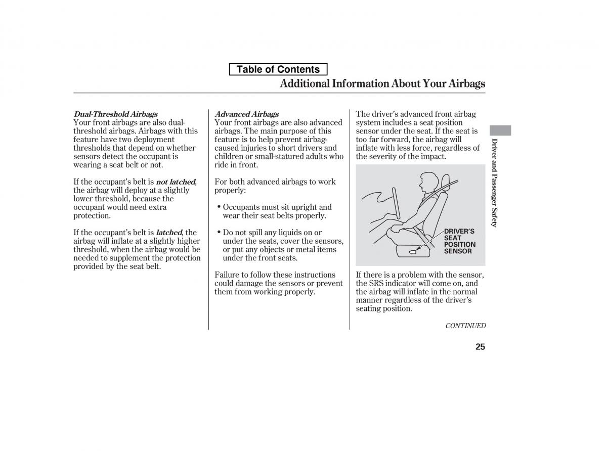 Honda Accord VIII 8 owners manual / page 40