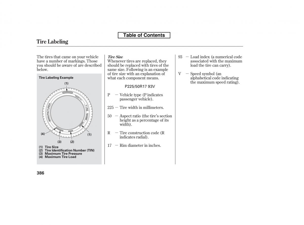 Honda Accord VIII 8 owners manual / page 401