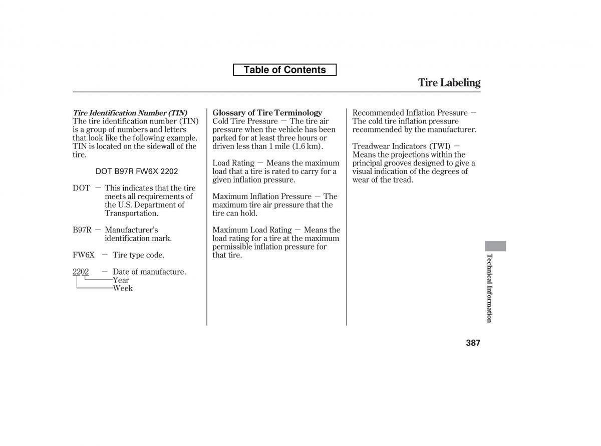 Honda Accord VIII 8 owners manual / page 402