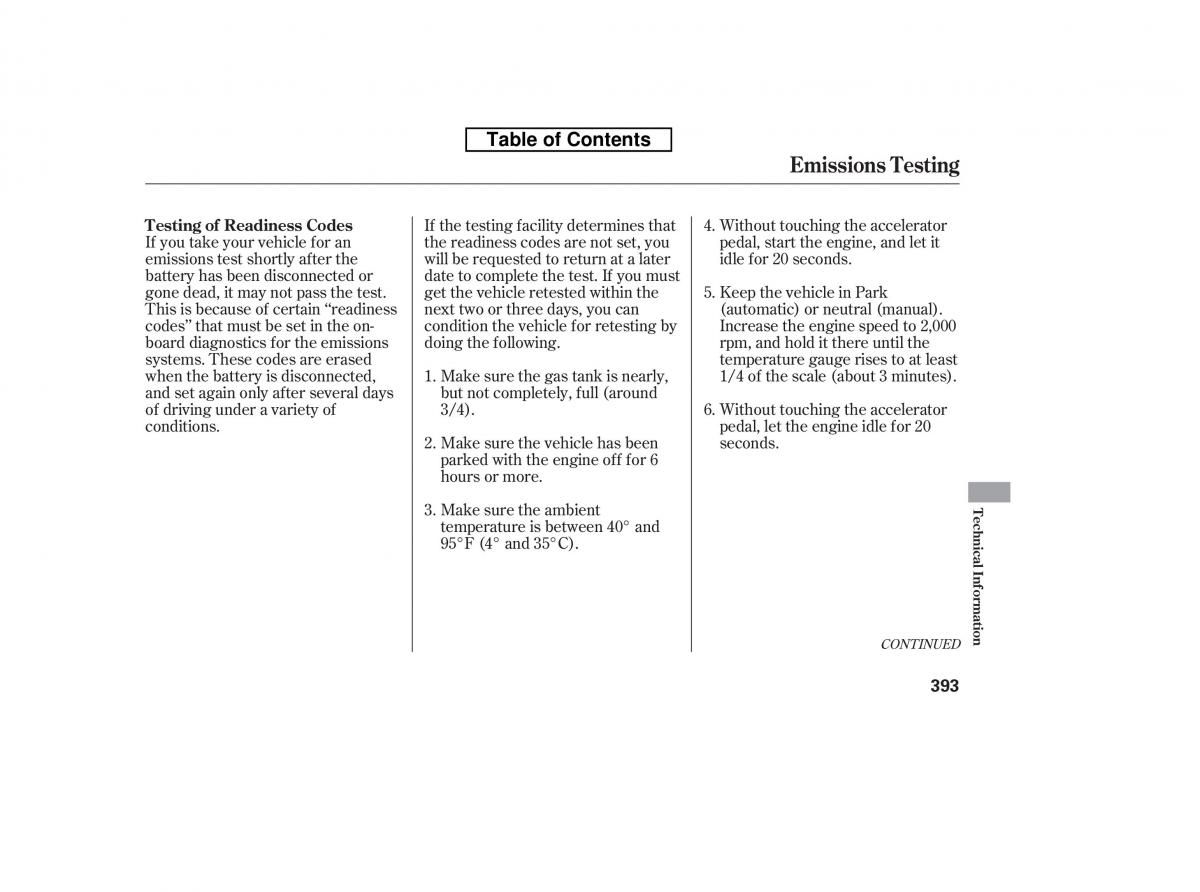 Honda Accord VIII 8 owners manual / page 408