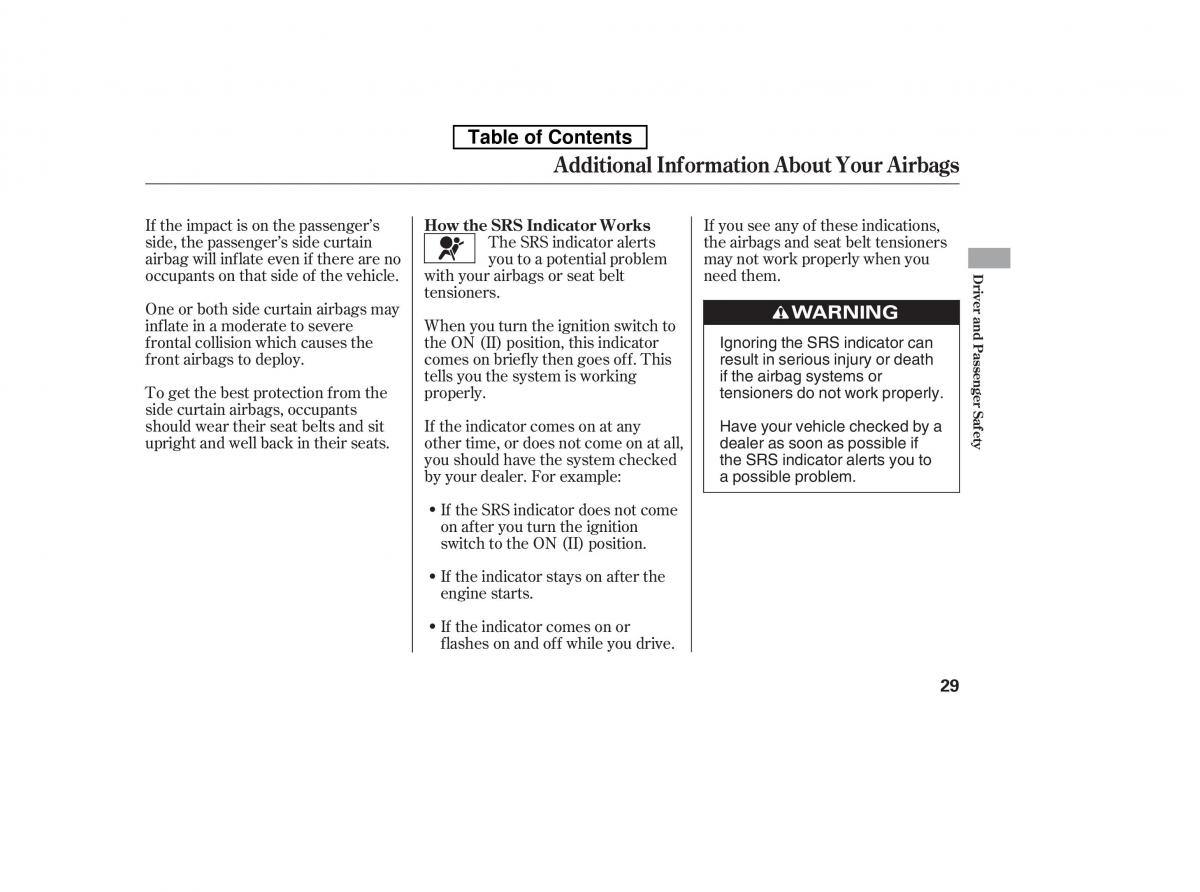 Honda Accord VIII 8 owners manual / page 44