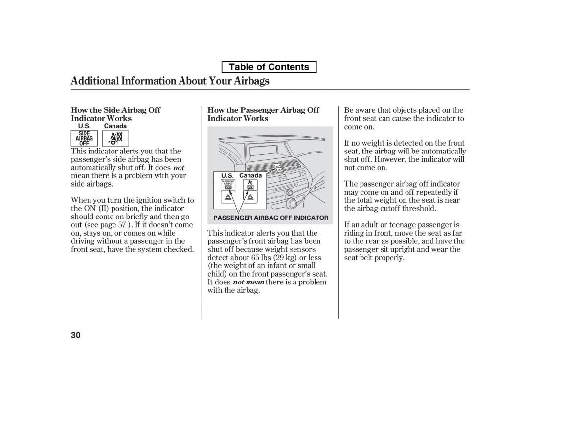 Honda Accord VIII 8 owners manual / page 45