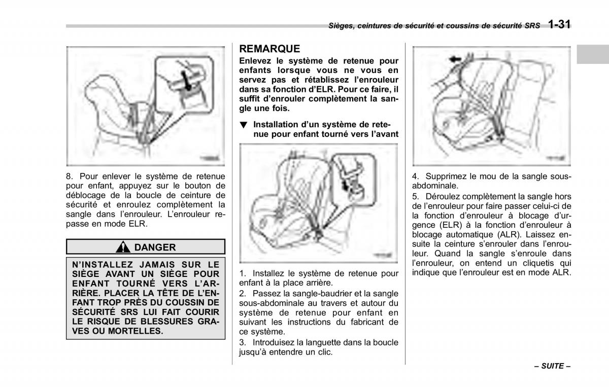 Subaru Forester II 2 manuel du proprietaire / page 59