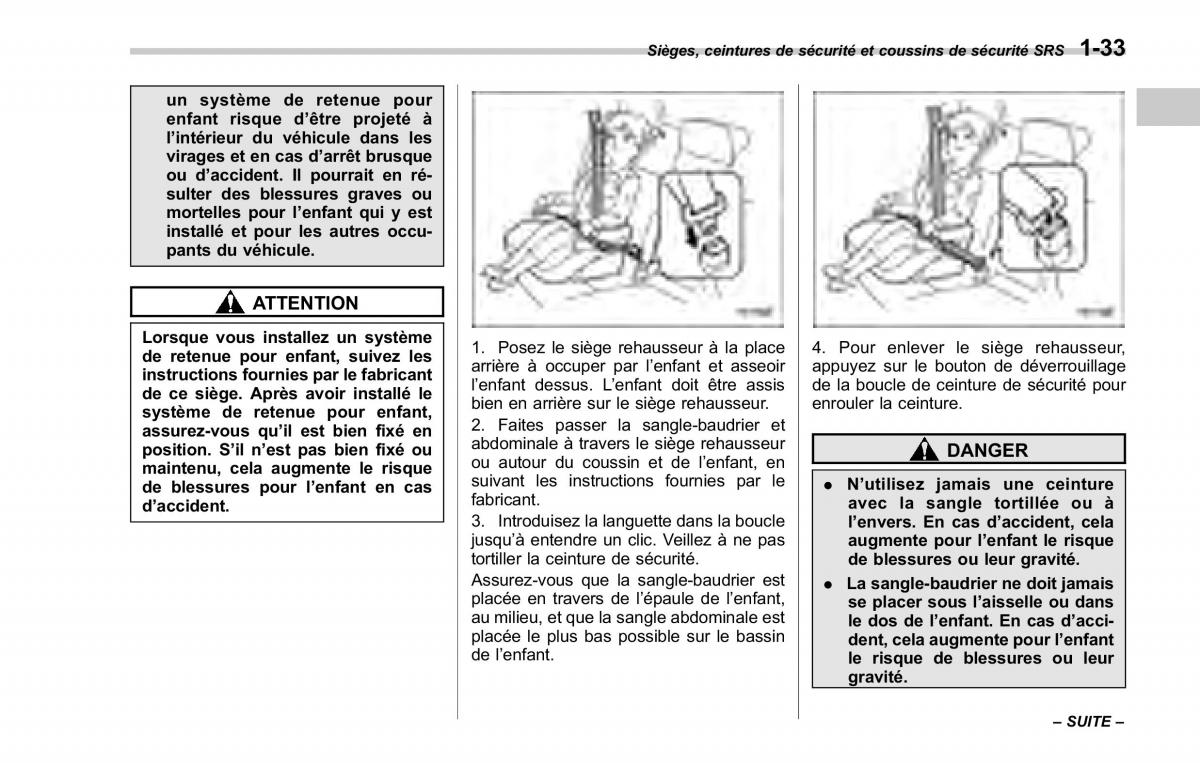 Subaru Forester II 2 manuel du proprietaire / page 61