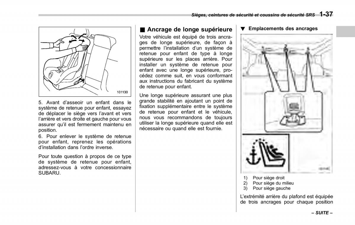 Subaru Forester II 2 manuel du proprietaire / page 65