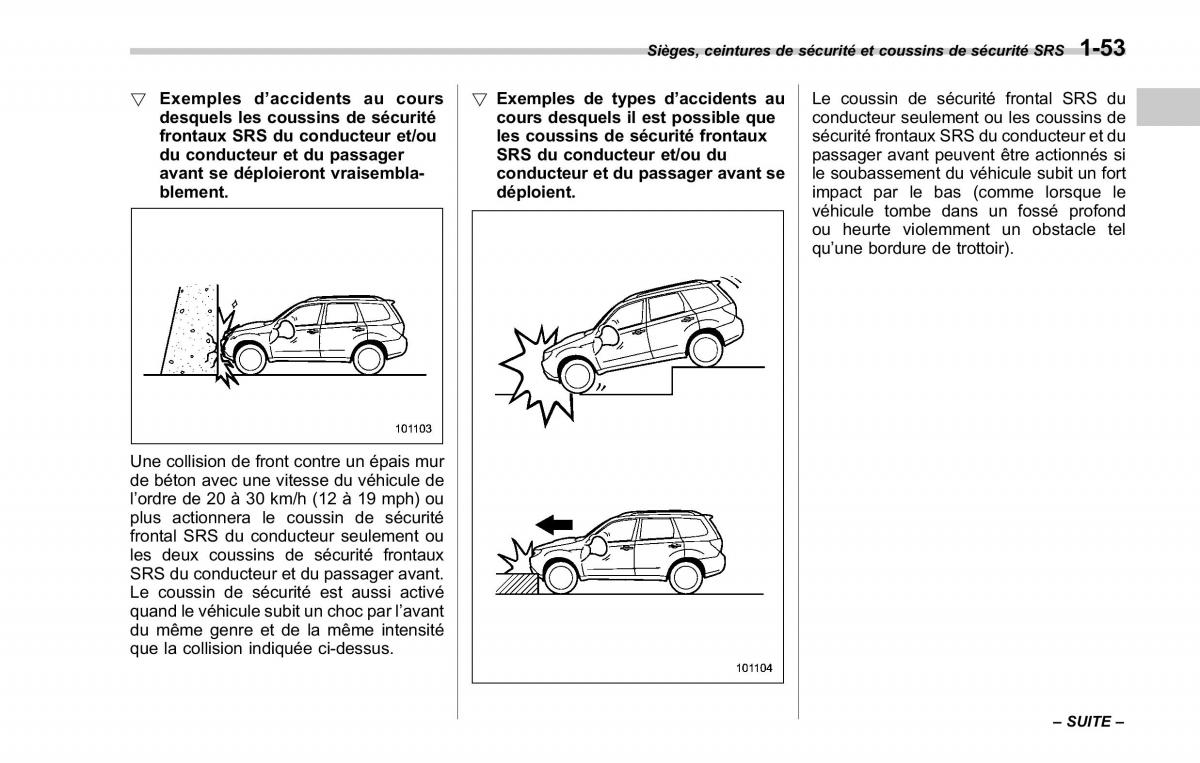 Subaru Forester II 2 manuel du proprietaire / page 81