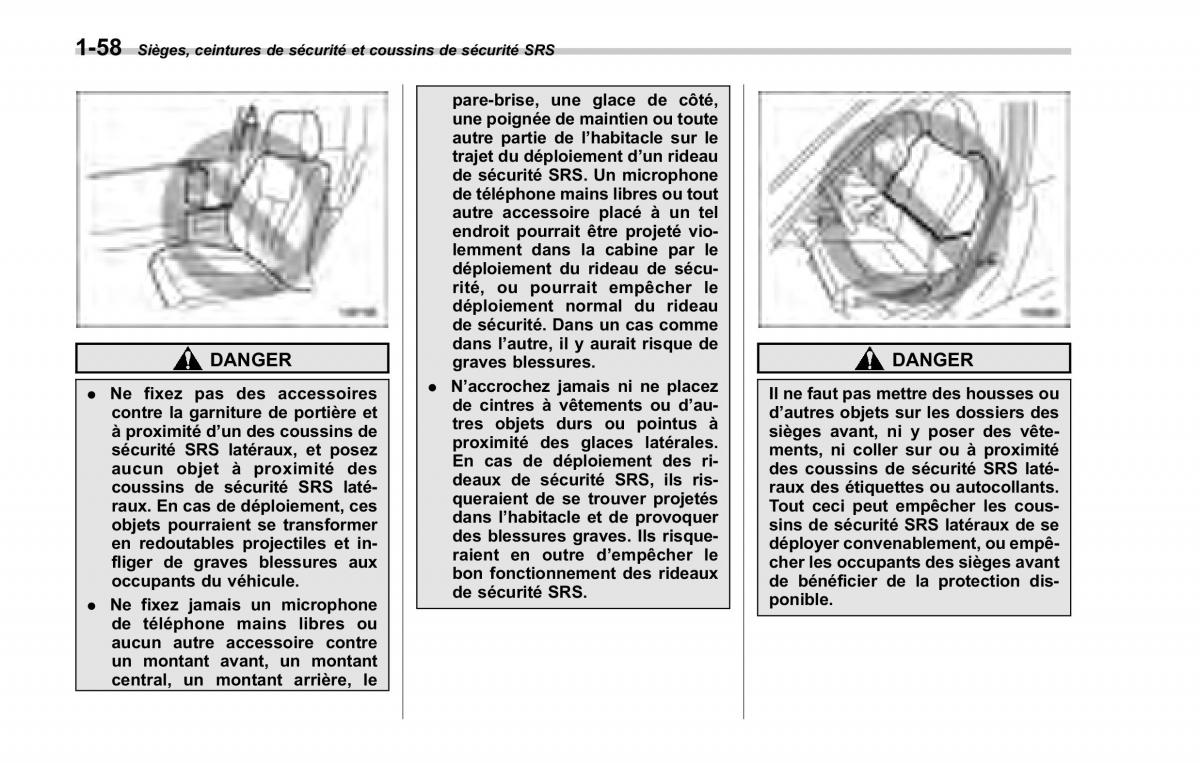 Subaru Forester II 2 manuel du proprietaire / page 86