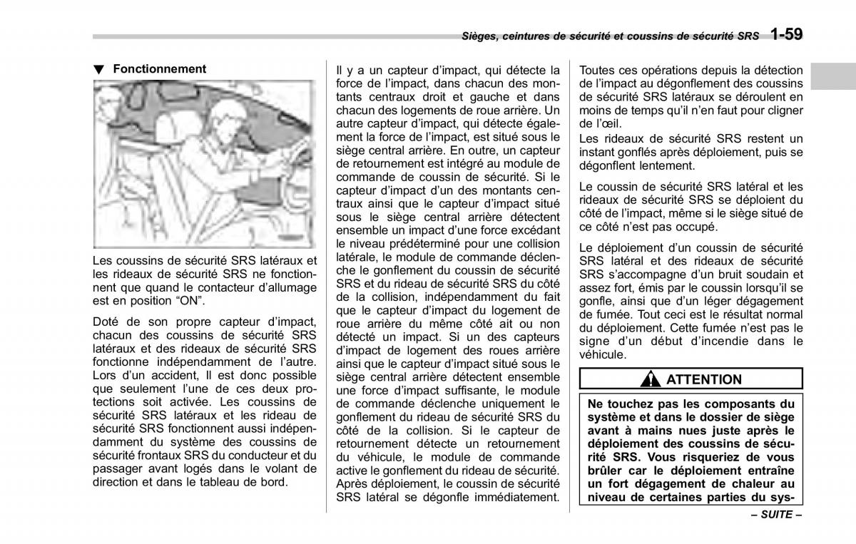 Subaru Forester II 2 manuel du proprietaire / page 87