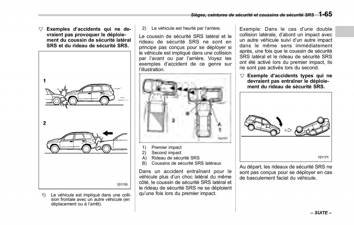 Subaru Forester II 2 manuel du proprietaire / page 93