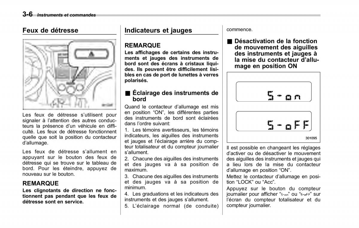 Subaru Forester II 2 manuel du proprietaire / page 132