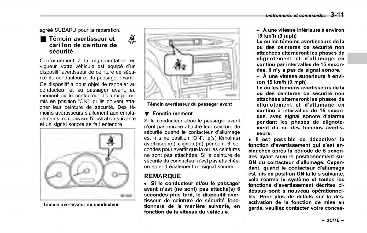 Subaru Forester II 2 manuel du proprietaire / page 137