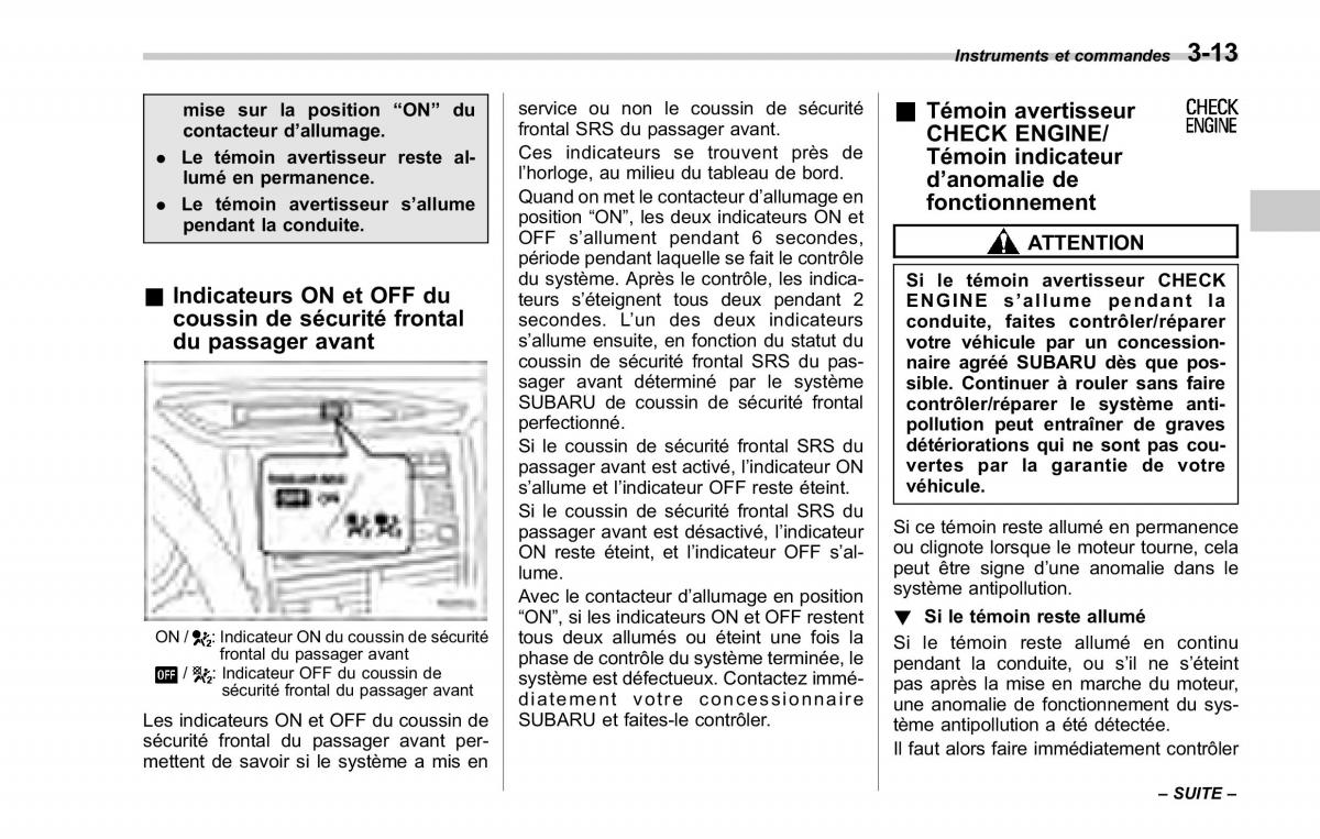 Subaru Forester II 2 manuel du proprietaire / page 139