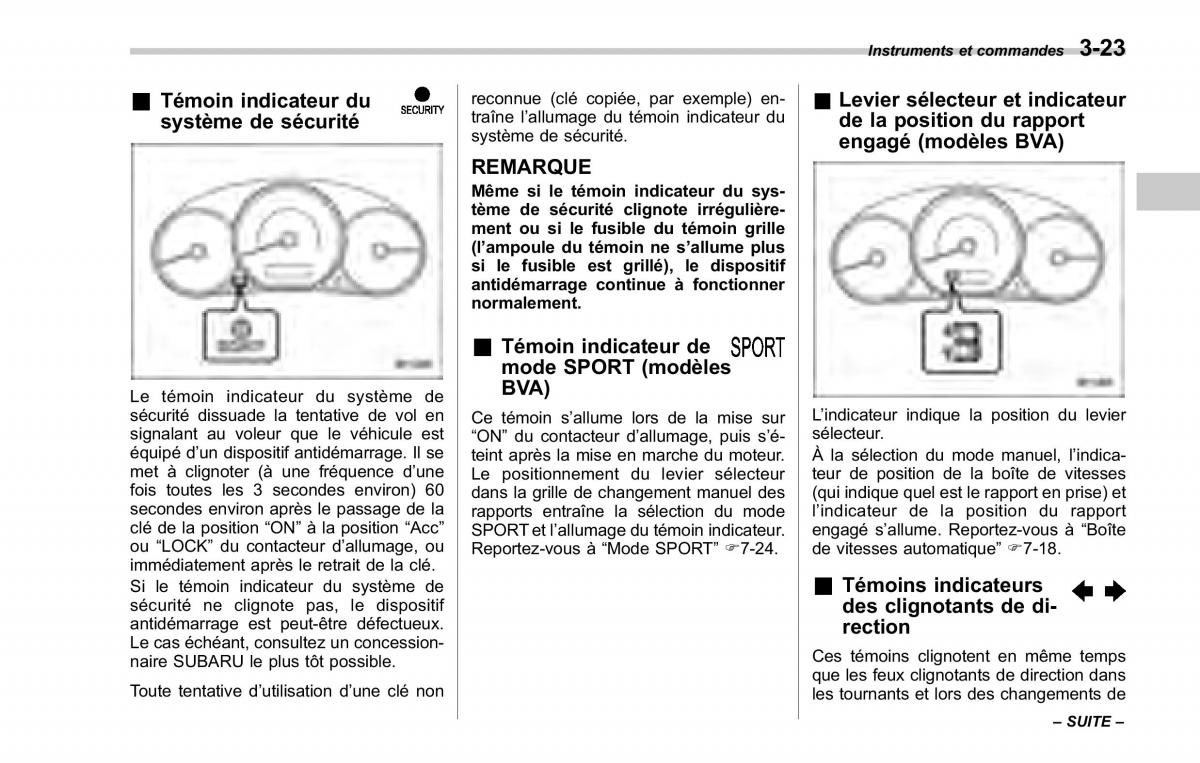 Subaru Forester II 2 manuel du proprietaire / page 149