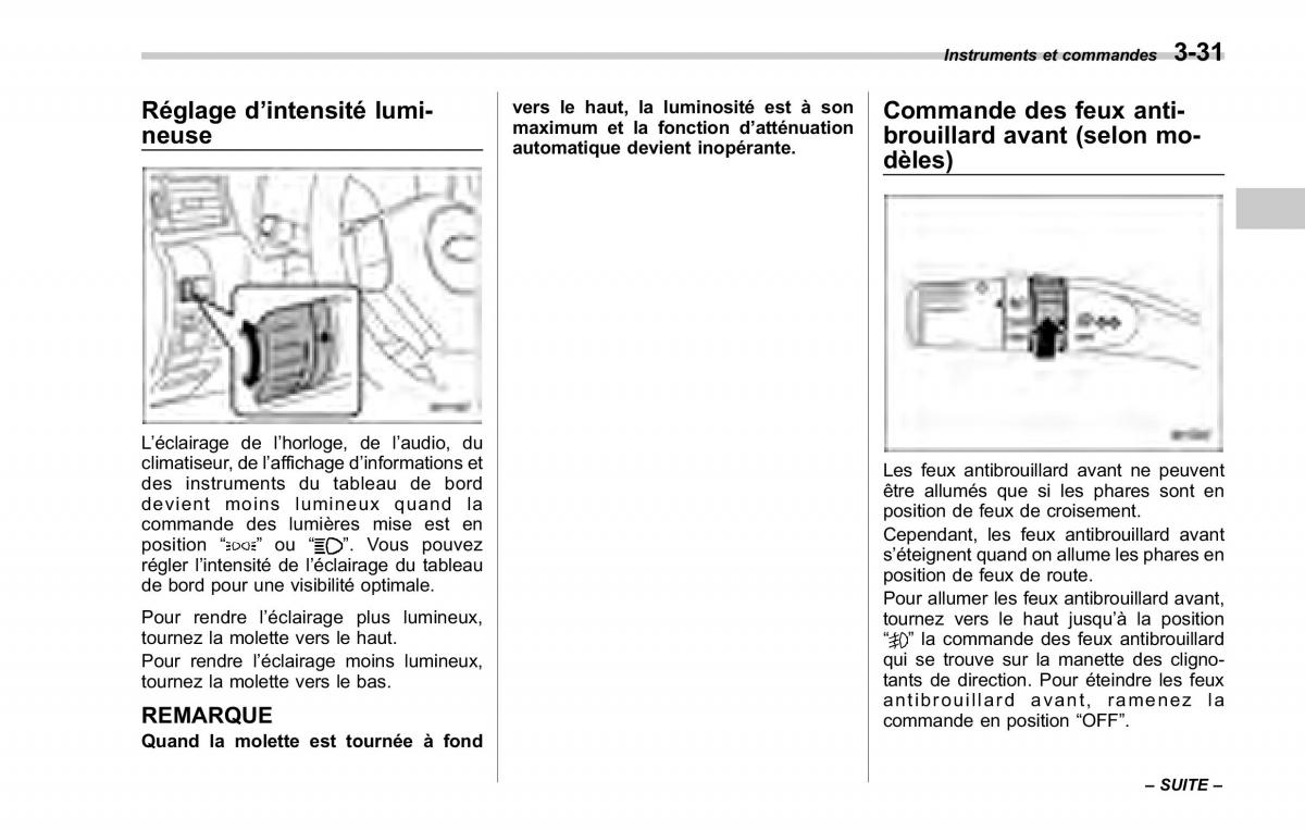 Subaru Forester II 2 manuel du proprietaire / page 157