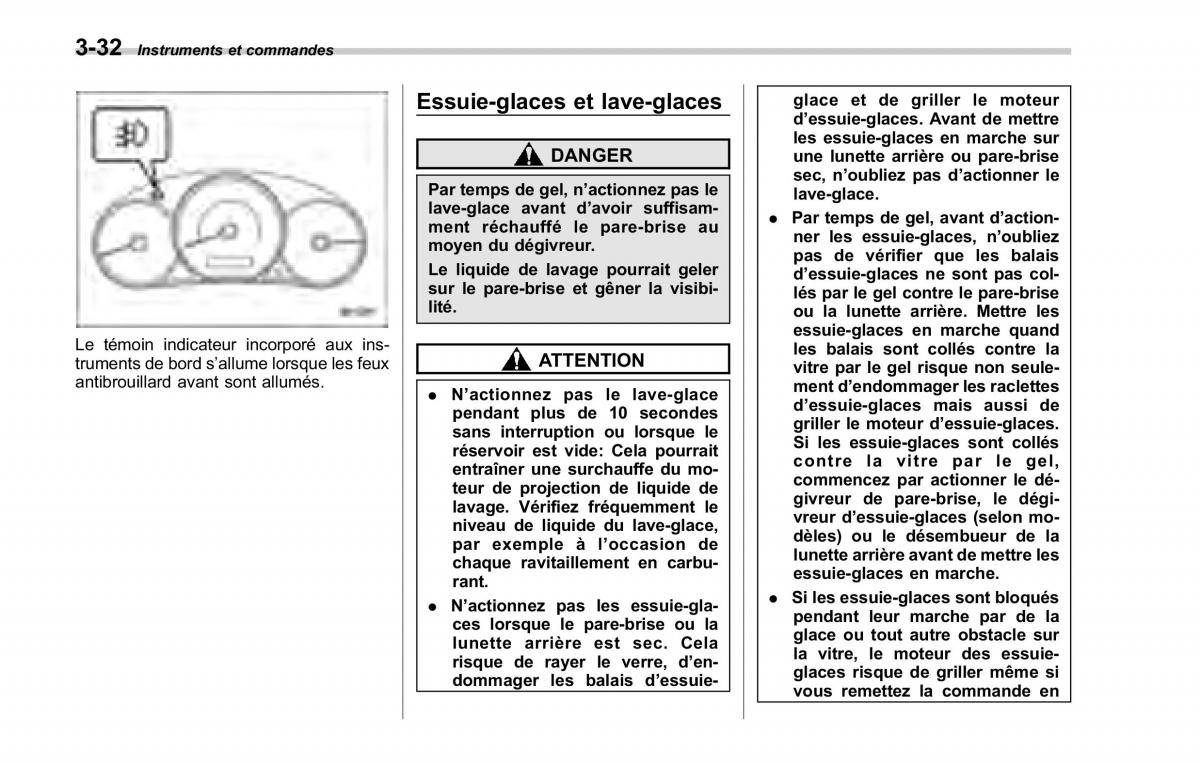 Subaru Forester II 2 manuel du proprietaire / page 158