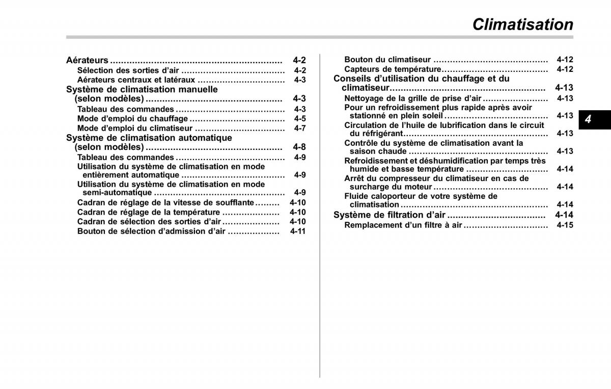 Subaru Forester II 2 manuel du proprietaire / page 169