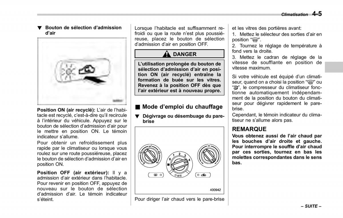 Subaru Forester II 2 manuel du proprietaire / page 173