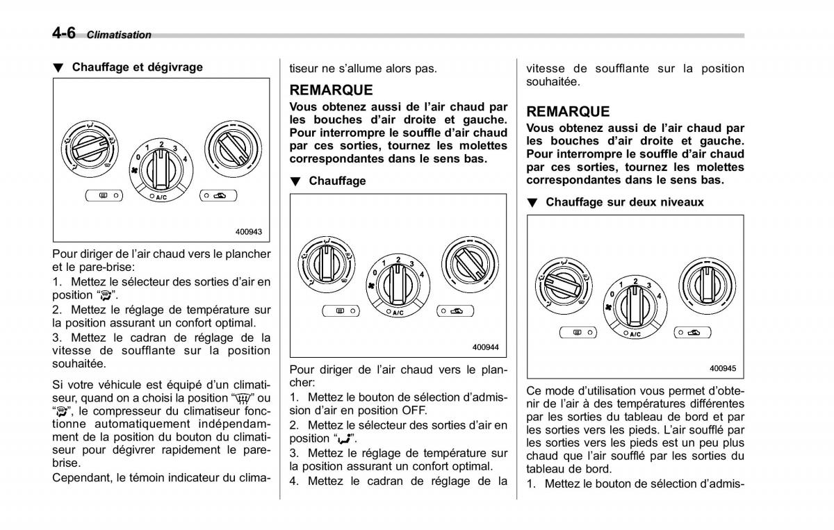 Subaru Forester II 2 manuel du proprietaire / page 174