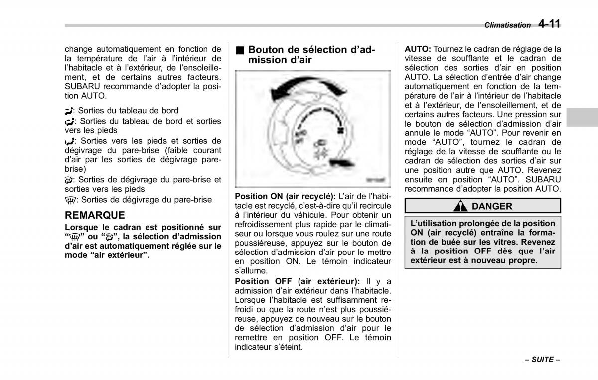 Subaru Forester II 2 manuel du proprietaire / page 179