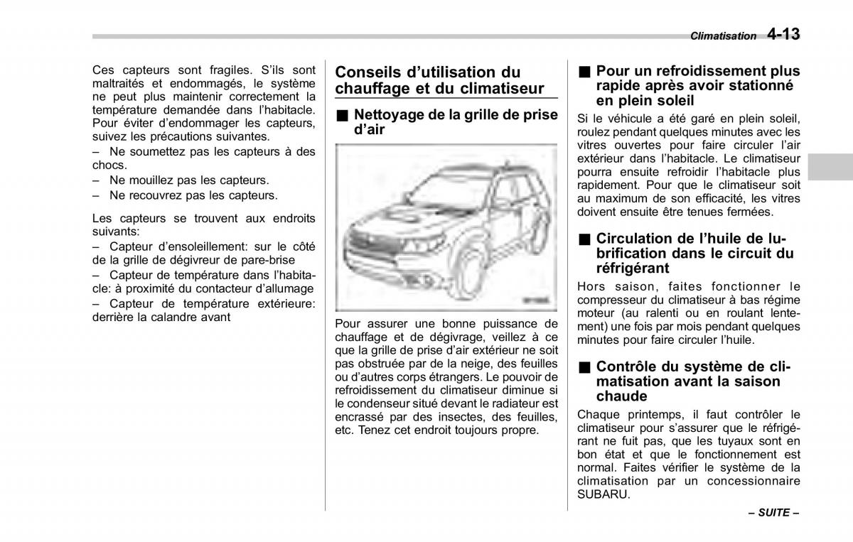 Subaru Forester II 2 manuel du proprietaire / page 181