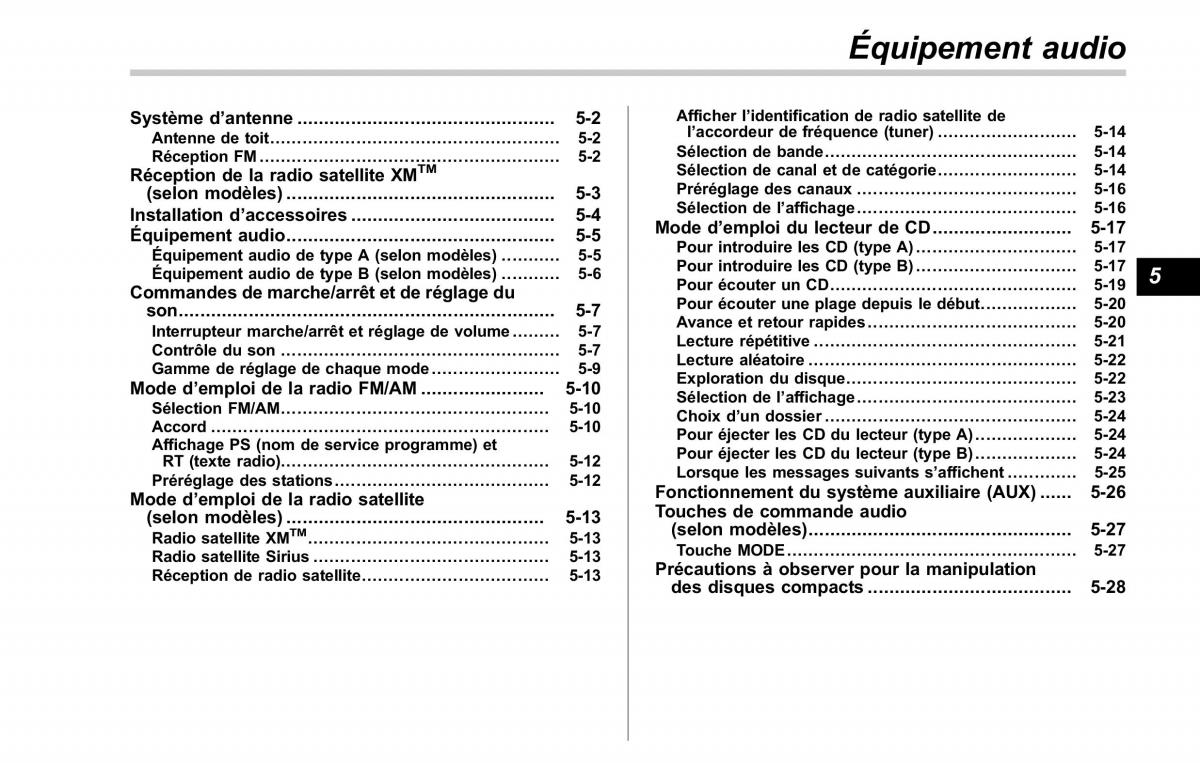 Subaru Forester II 2 manuel du proprietaire / page 185