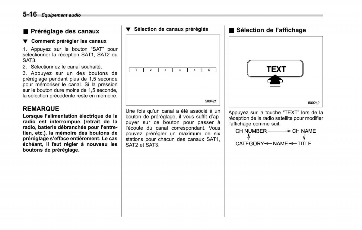 Subaru Forester II 2 manuel du proprietaire / page 200