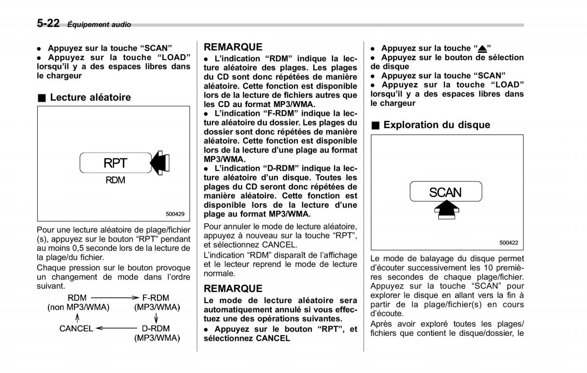 Subaru Forester II 2 manuel du proprietaire / page 206