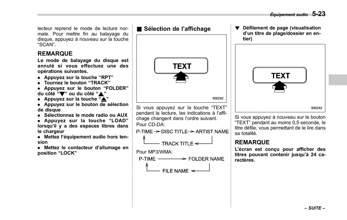 Subaru Forester II 2 manuel du proprietaire / page 207