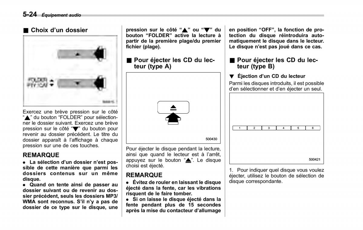 Subaru Forester II 2 manuel du proprietaire / page 208