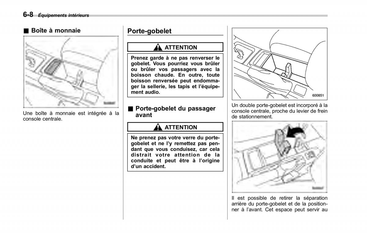 Subaru Forester II 2 manuel du proprietaire / page 222