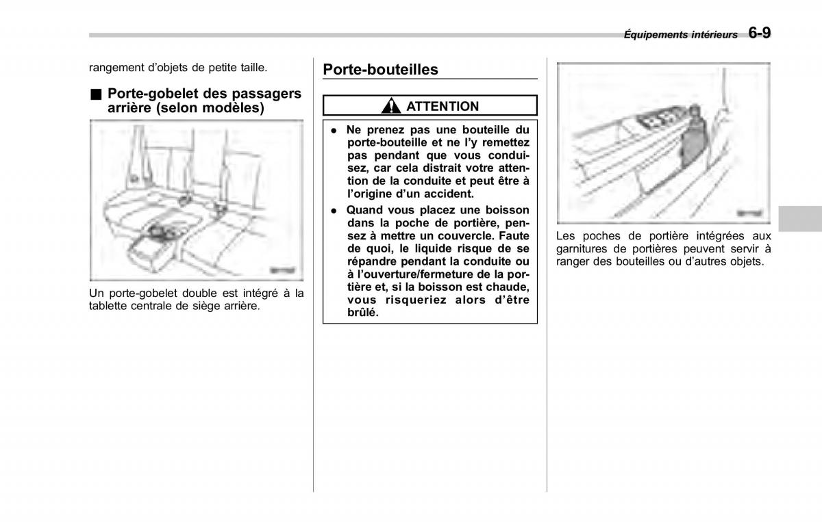 Subaru Forester II 2 manuel du proprietaire / page 223