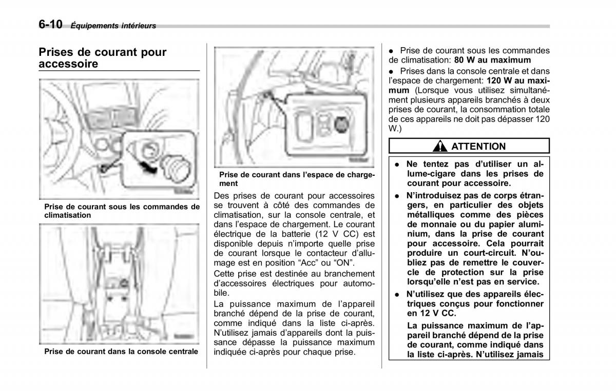 Subaru Forester II 2 manuel du proprietaire / page 224