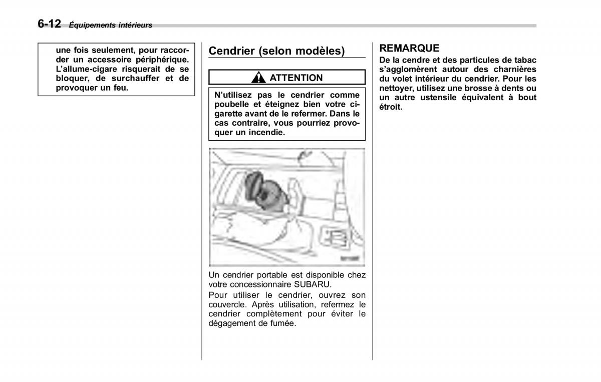 Subaru Forester II 2 manuel du proprietaire / page 226