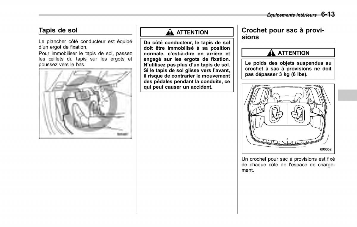 Subaru Forester II 2 manuel du proprietaire / page 227