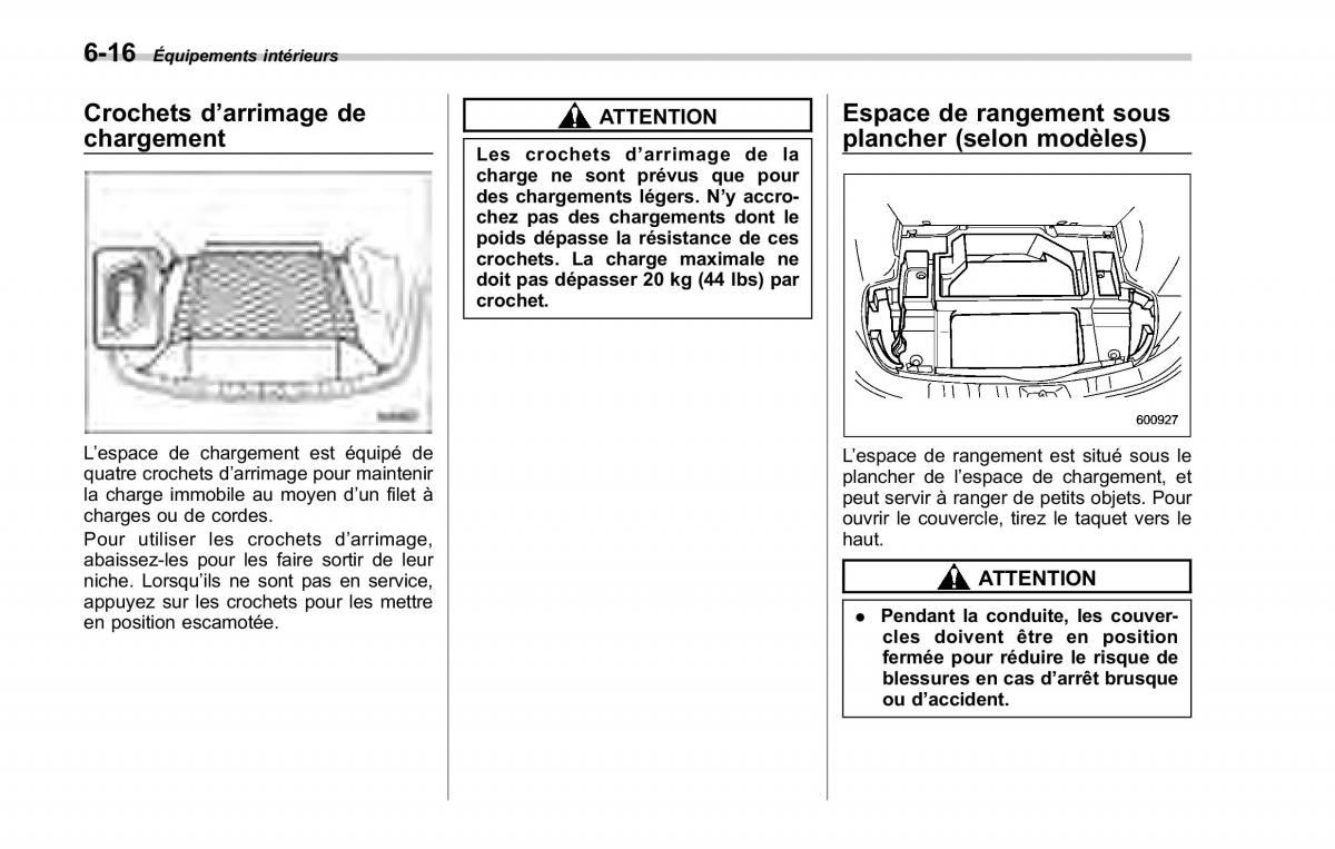 Subaru Forester II 2 manuel du proprietaire / page 230