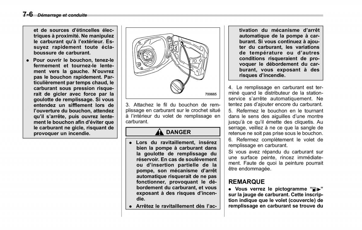 Subaru Forester II 2 manuel du proprietaire / page 238