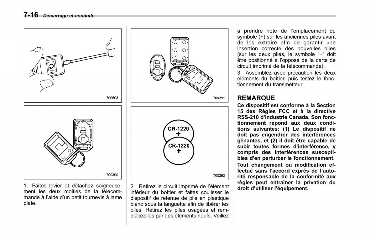 Subaru Forester II 2 manuel du proprietaire / page 248