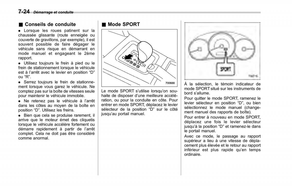 Subaru Forester II 2 manuel du proprietaire / page 256