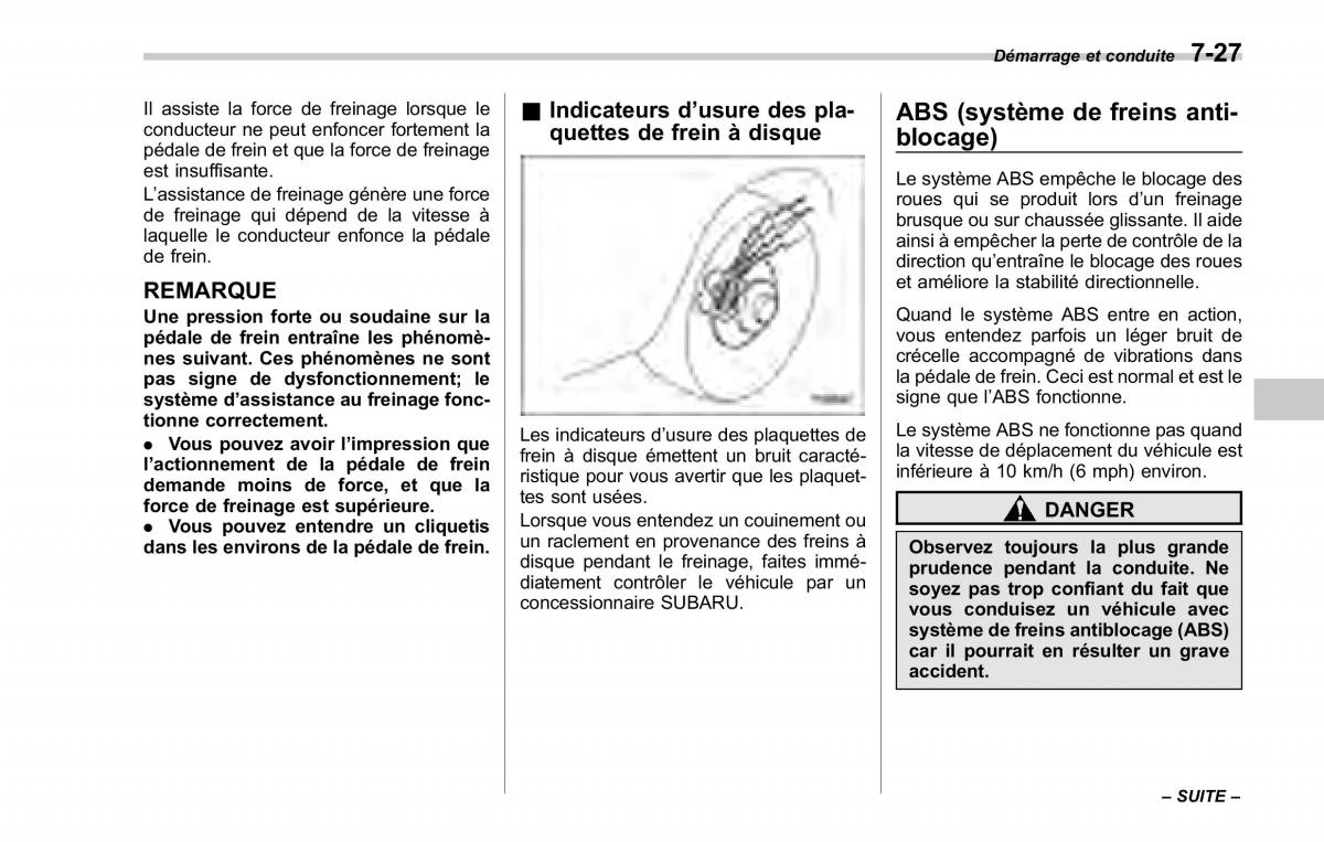 Subaru Forester II 2 manuel du proprietaire / page 259