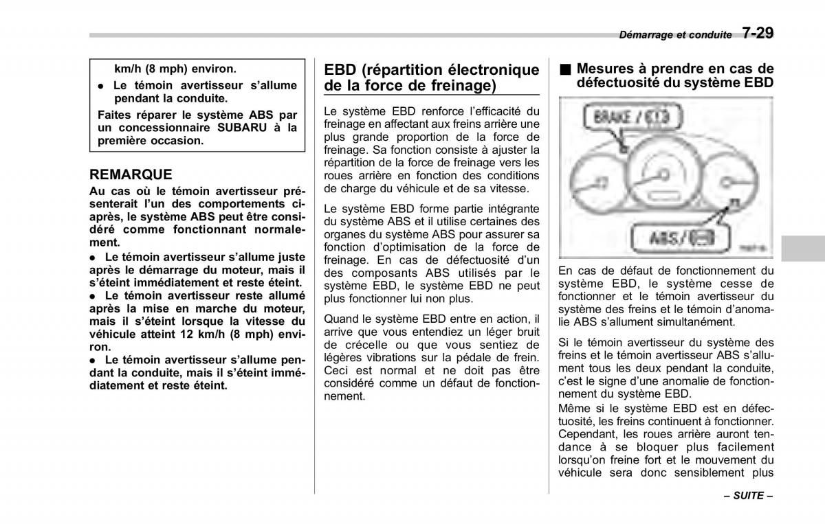 Subaru Forester II 2 manuel du proprietaire / page 261