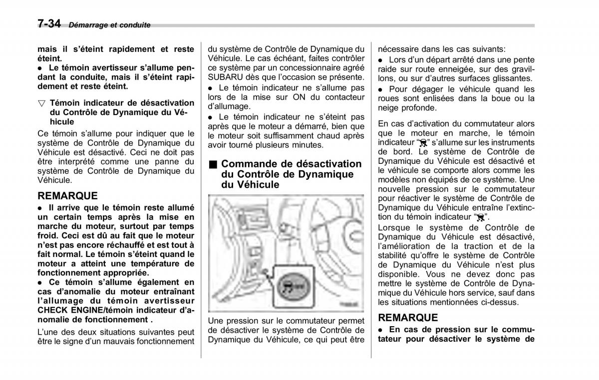 Subaru Forester II 2 manuel du proprietaire / page 266